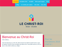 Tablet Screenshot of christ-roi.fr